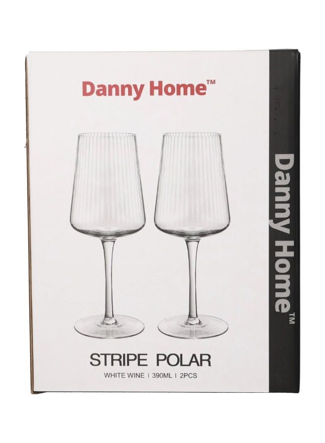 Danny Home Wine Glasses Set Of 2Piece -Clear - Image 3